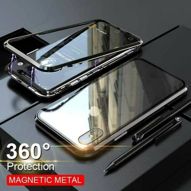 IPHONE Xs MAX CASE MAGNETIC GLASS BACK COVER GLASS IPHONE Xs MAX