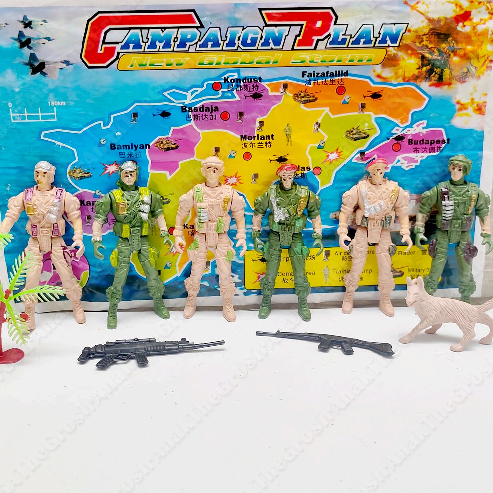 SUPER SPEED POWER 0625 MAINAN MINI FIGURE TENTARA MILITER COMBAT SET