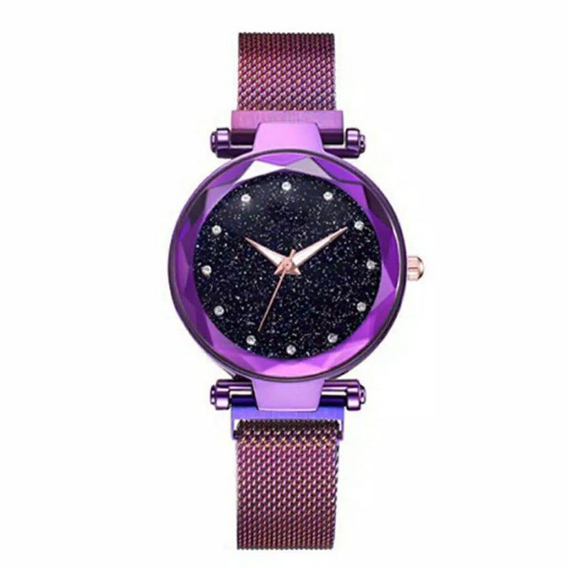 Jam wanita Rantai magnet-Ungu