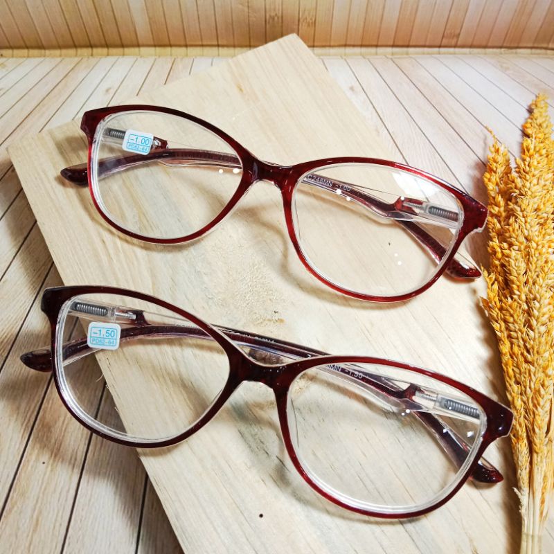 Kacamata Minus Cewek ZC246 Kacamata Minus wanita model cat eye