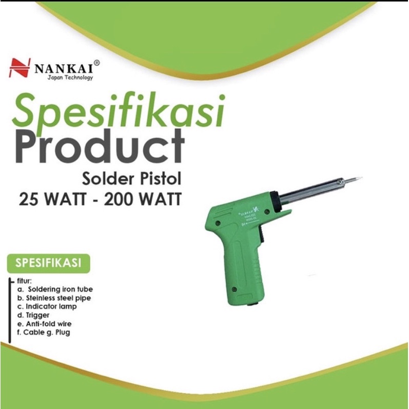 Solder Pistol Tembak Nankai / Soldering Gun