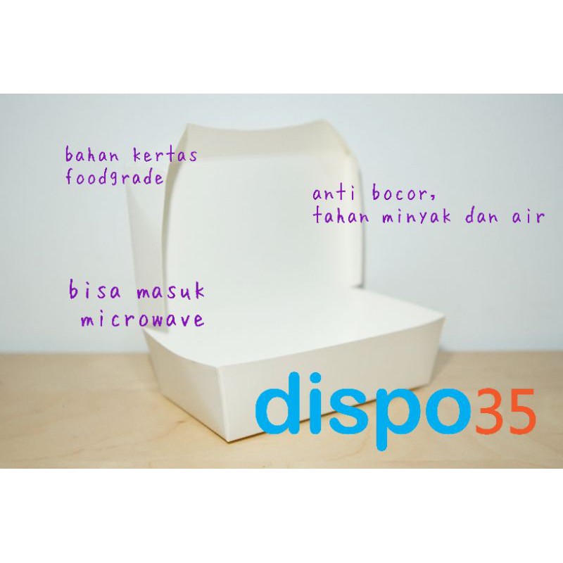 PAPER BOX Sz M/ PAPER LUNCH BOX /DUS NASI /BOX NASI