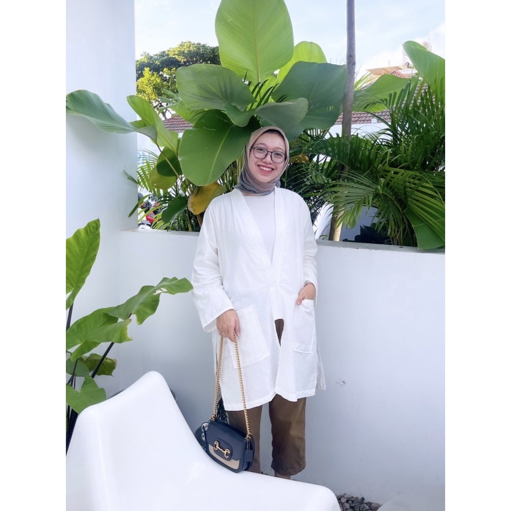 Kimo Outer Rami Polos Outer Polos panjang by DAZPROJECT