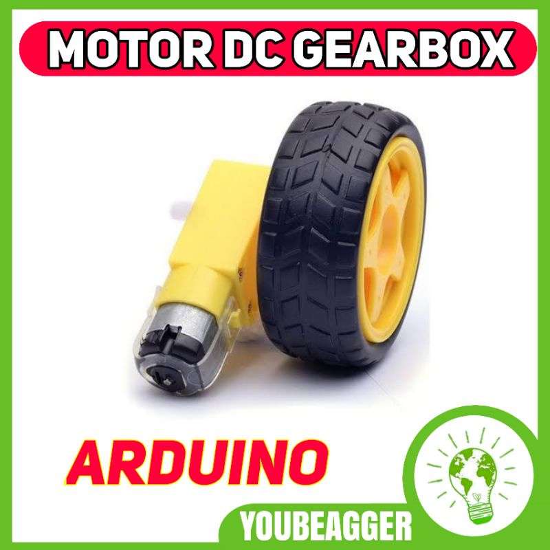 Roda Motor DC ARDUINO Dual Axis Gelar 3-6v