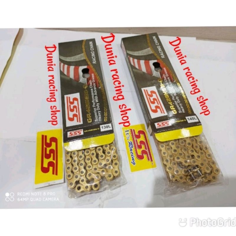 Rante SSS Rantai SSS 428 HSBT 130L 140L Original SSS Rante Rantai Racing Rante Motor Rante Gir SSS G