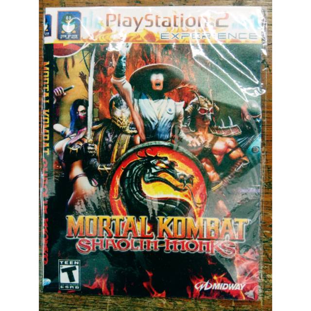 Kaset PS2 Game Mortal Kombat Shaolin Monk