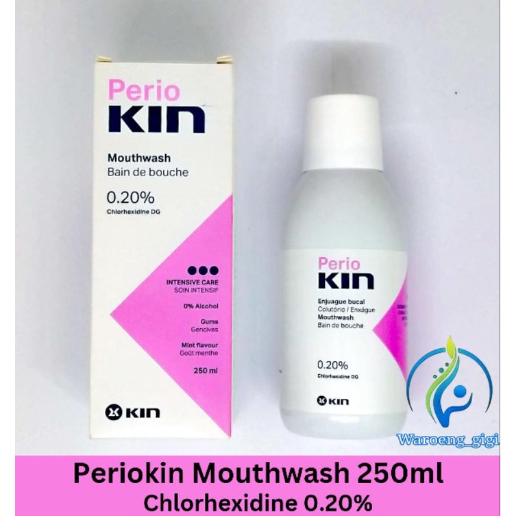 Perio Kin Periokin Mouthwash Mouth Wash Kumur Chlorhexidine 250ml