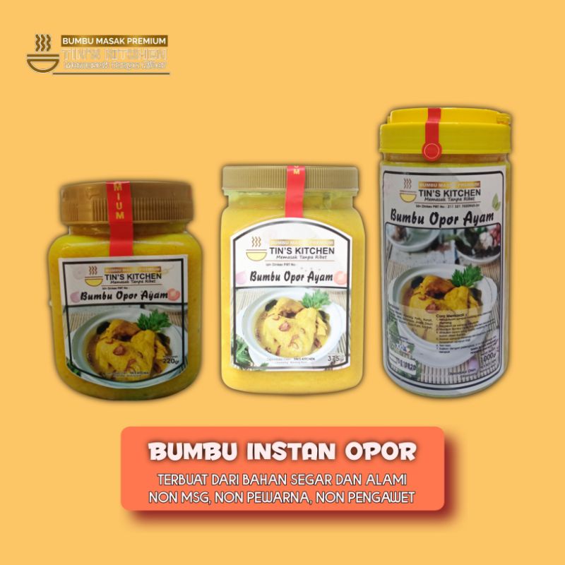 

Tin's kitchen BOA bumbu masak instan opor homemade