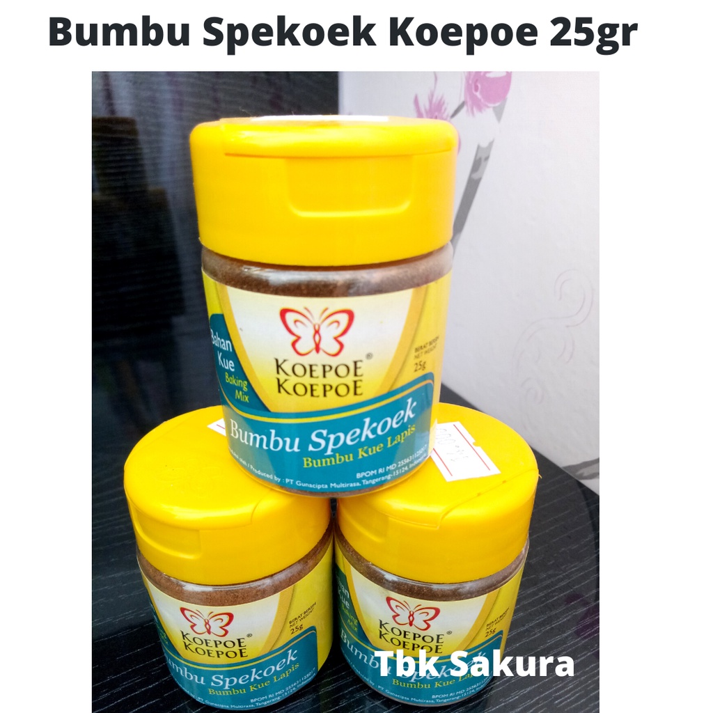 

Bumbu Spekoek Koepoe 25gr botol