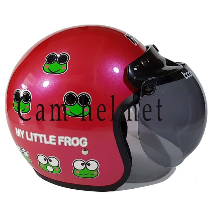 Helm Motor SNI Bogo Keropi Pink kaca Bogo original Bukan cargloss