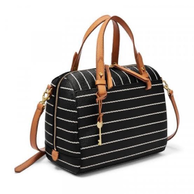 FOSSIL RACHEL SATCHEL BLACK