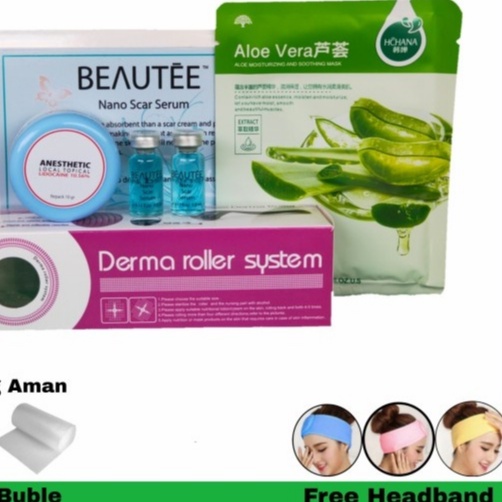 PAKET DERMAROLLER ACNE SCAR  PAKET BOPEN JERAWAT