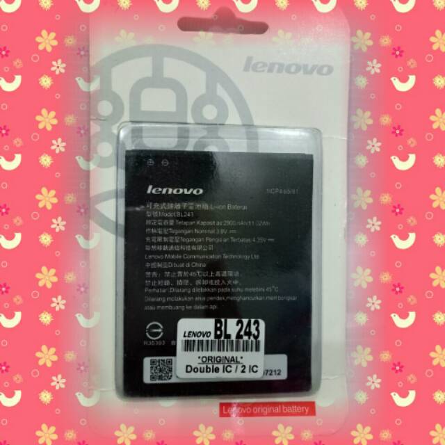 Baterai original Lenovo BL-243 for A7000/A7000+/A7010