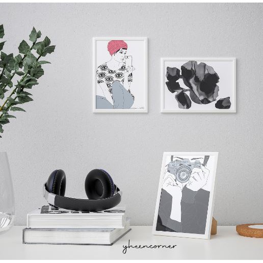 White Frame / Bingkai Foto Putih Ukuran 13x18cm