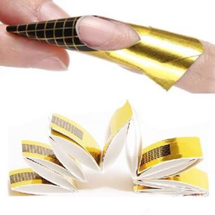 Nail form 50pcs acrylic nailart gel extension Produk Good Quality