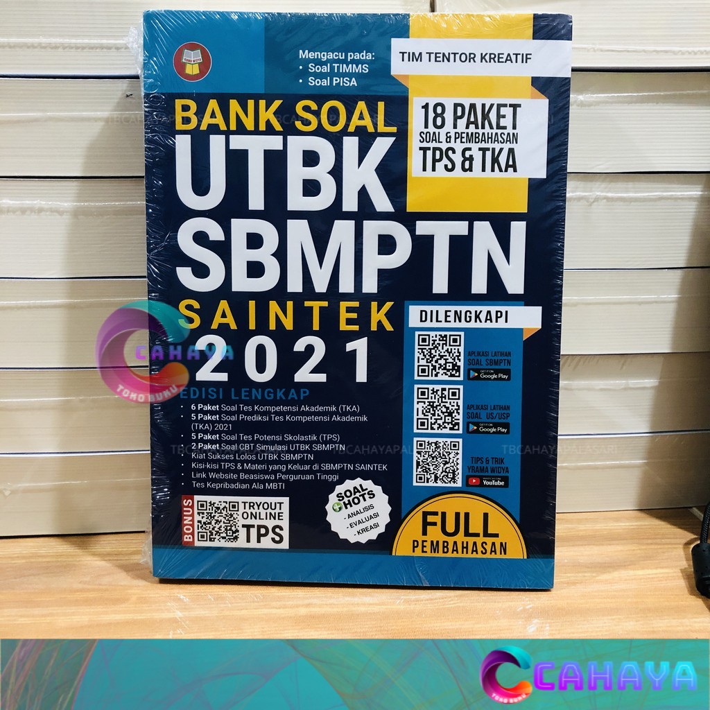 Jual Buku Bank Soal UTBK SBMPTN SAINTEK 2021 Yrama Widya Best Seller ...