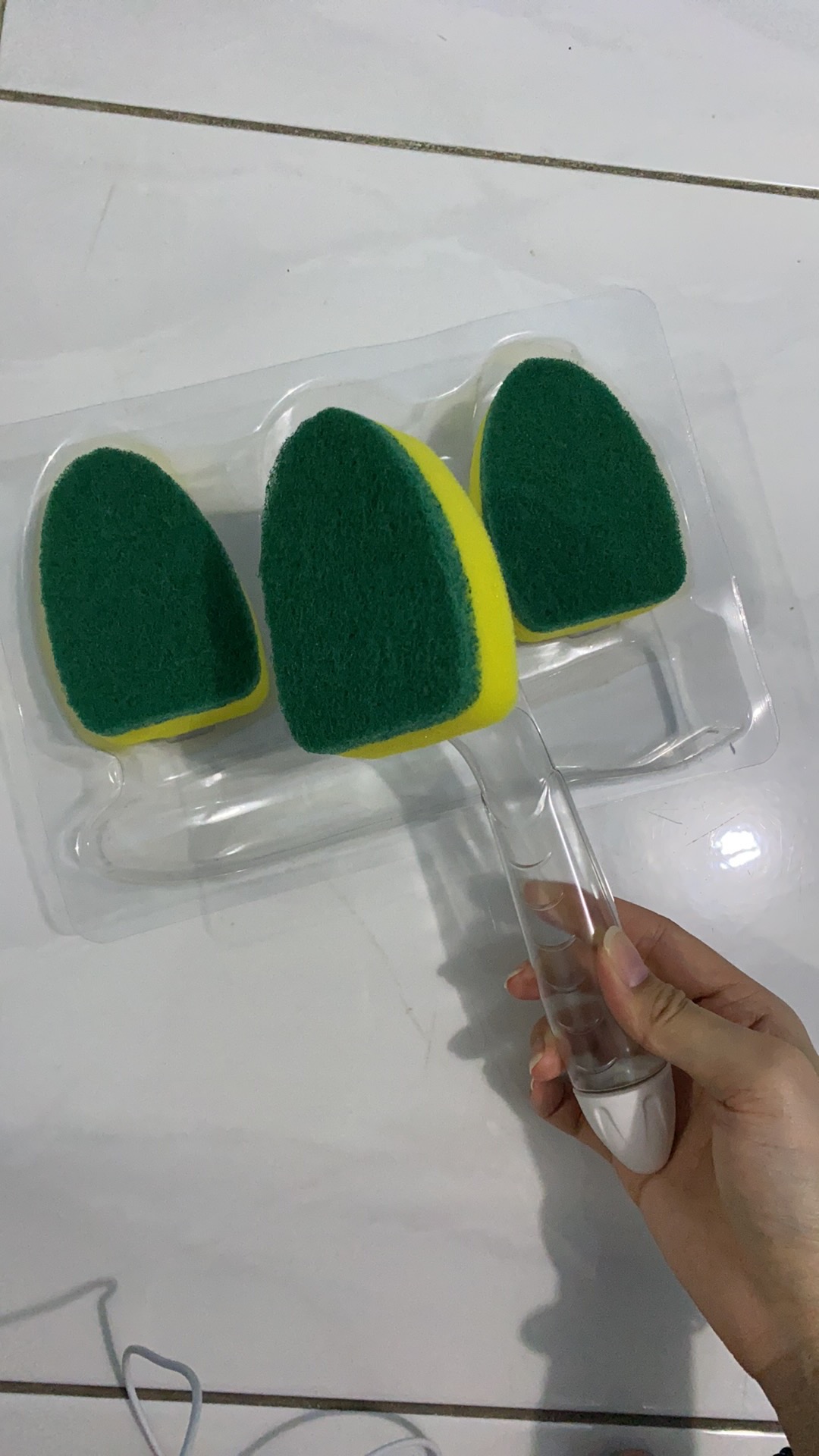 Alat Pencuci Piring Sikat Cuci Piring Dish Wand - Bening