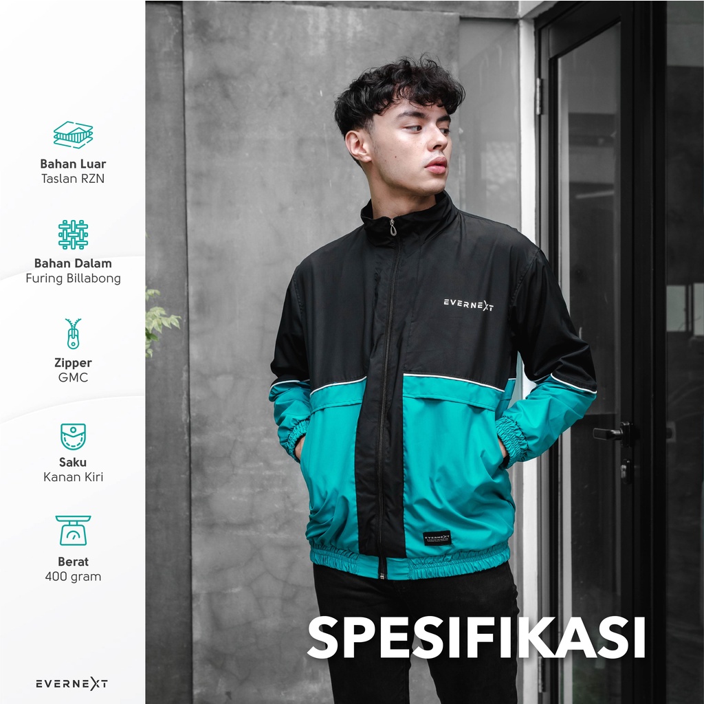 JAket Taslan Pria Waterproof FABIO JAcket Anti Air Motor