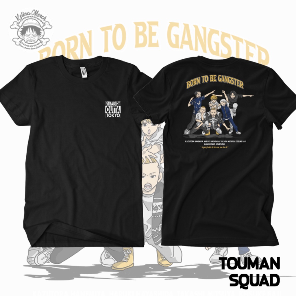 KELINA Kaos Anime Touman Squad Tokyo Revenger