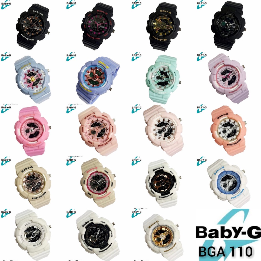 (COD) JAM TANGAN WANITA BABY-G SPORT BA 110 FULL BIRU FULL READY STOCK HITAM LIST GOLD PUTIH HITAM PINk TERIMA BAYAR DITEMPAT best seller ready stock