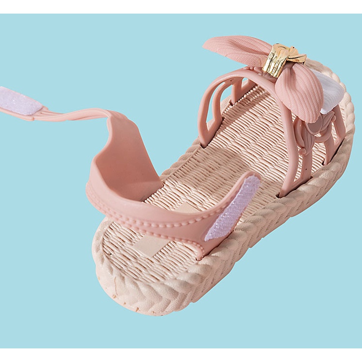 babyfit SALMOON sepatu karet anak perempuan dengan tali velcro strap import cyx-722