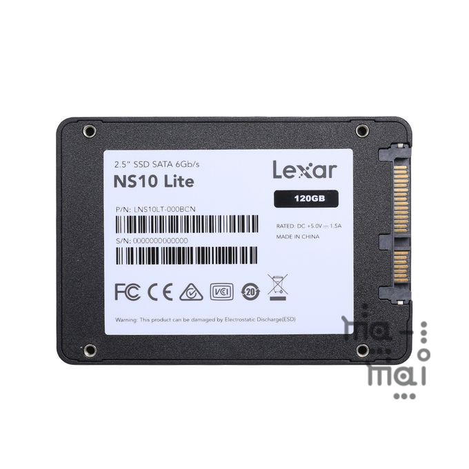 Lexar NS10Lite 120 GB LNS10LT-120BCN 120GB 2.5” SATA III SSD 480Mb/s