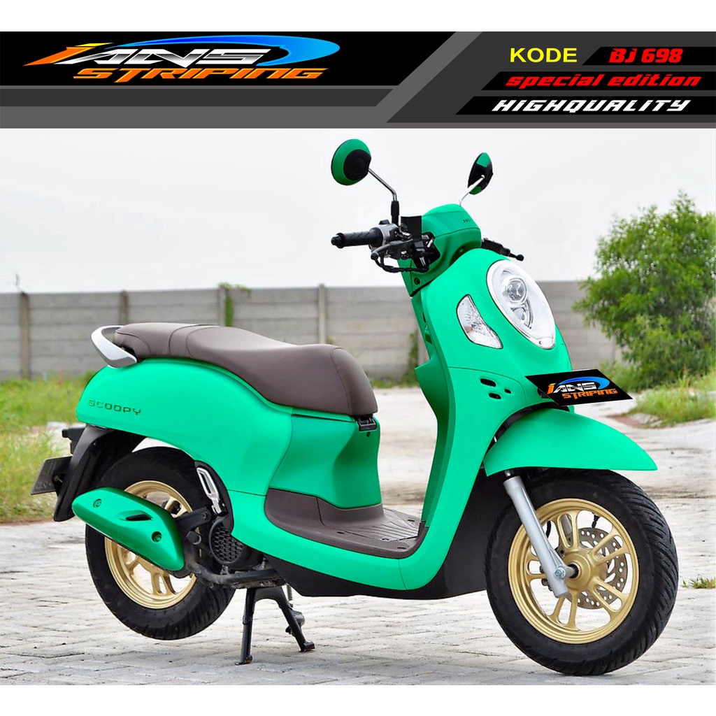 STICKER DECAL SCOOPY FULL BODY MOTOR / STICKER VARIASI SCOOPY POLOSAN/ STICKER WARNA TERBARU