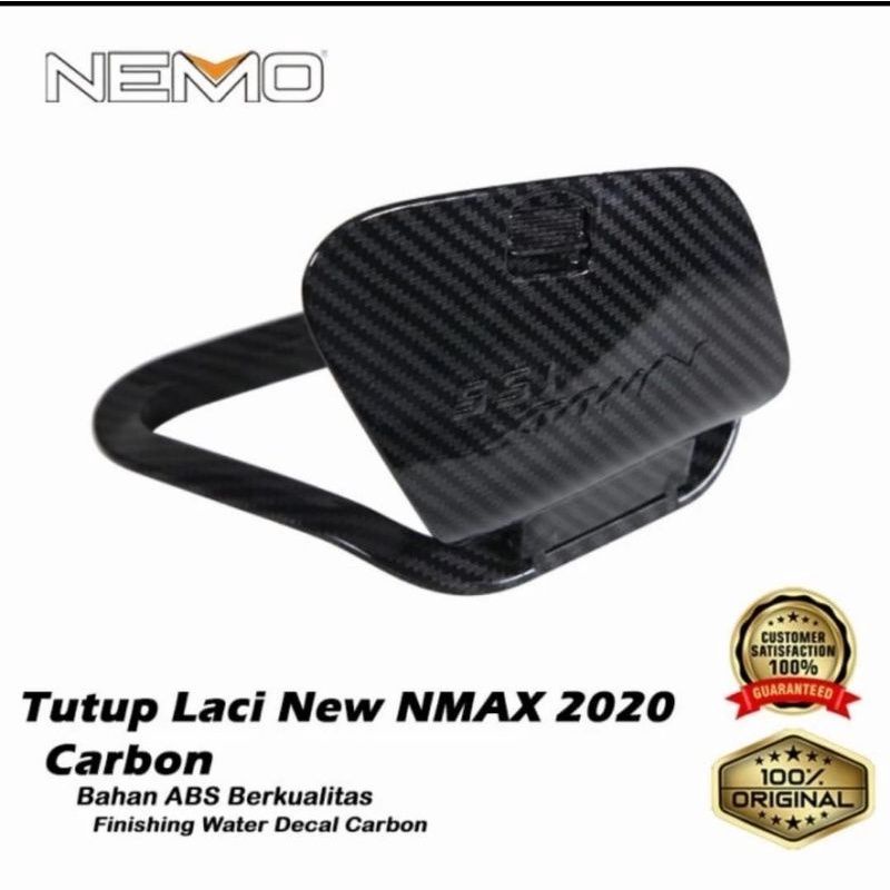 Tutup laci carbon Nmax new 2020 2021 2022 merek Nemo Original