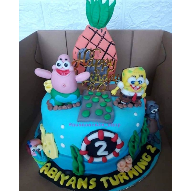 

CUSTOM CAKE SPONGE BOB FONDANT