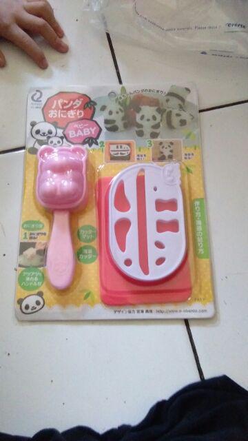 Cj Cetakan Nasi Bento Baby Panda Rice Mold 3d With Nori Cutter