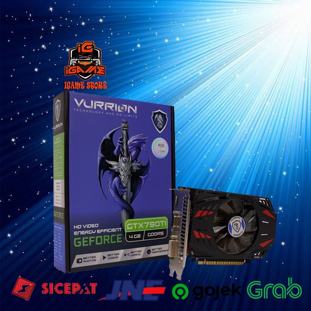 VGA VURRION GTX 750TI 4GB DDR5 128Bit GAMING VGA ORI NAMPOL BEST GAN