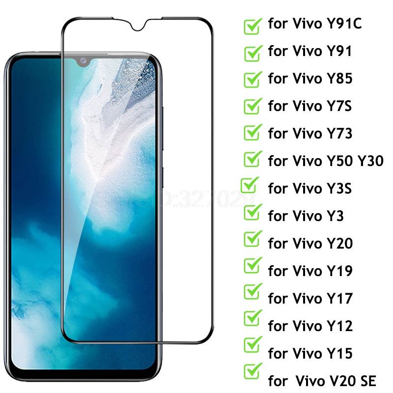 9D Tempered Glass For Vivo Y91C Y91 Y85 Y7S Y73 Y50 Y20 Y19 Y17 Y15 Y12 Y11 Y30 Y3S Y3 X7 X6 Plus X27 X21 X20 V9 V20 SE Film