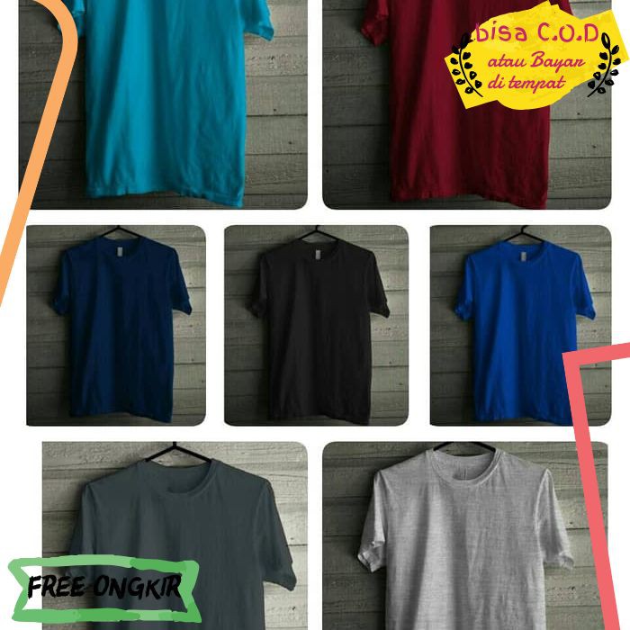 [COD]446 3XL XXXL JUMBO BIG SIZE KAOS POLOS T-SHIRT / BAJU OBLONG MURAH COMBED PRIA WANITA ORI