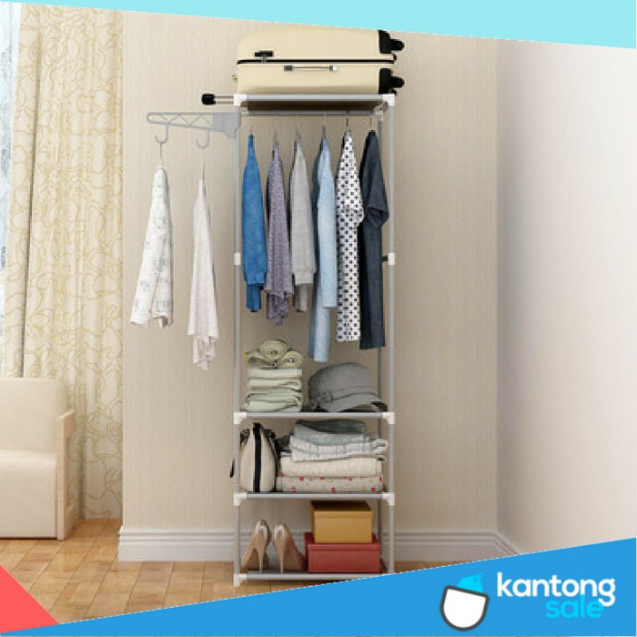 Rak Lemari Gantungan Baju Lemari Baju Portable Lemari Pakaian Rak Baju Tempat Baju Tempat Pakaian