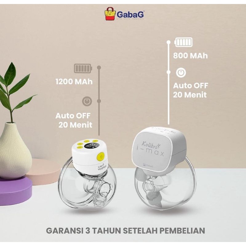 Gabag - Handsfree Breastpump -  Kolibri I Max Breastpump