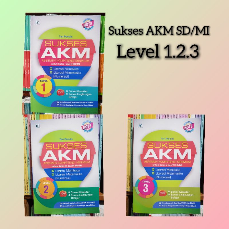 Sukses AKM Level 1.2 .3 Untuk SD/Mi  Hots Tiga Serangkai