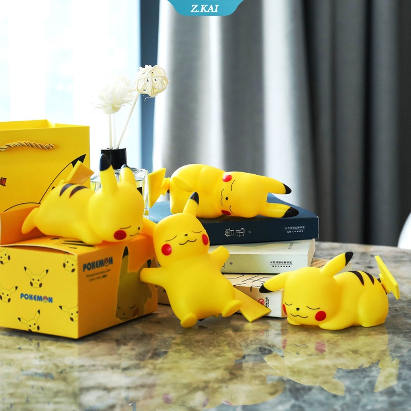 Lampu Tidur LED Bentuk Pokemon Pikachu Untuk Dekorasi Kamar Anak