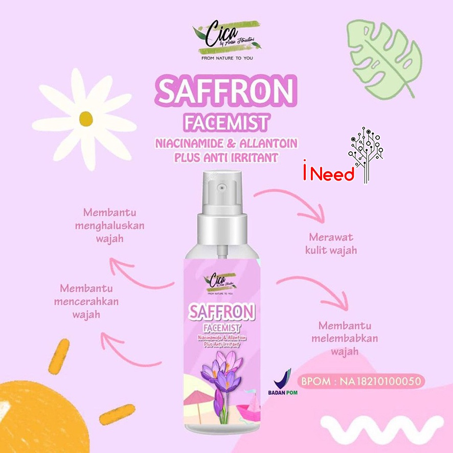 (INEED) (BPOM) CICA SAFFRON FACE MIST 100mL