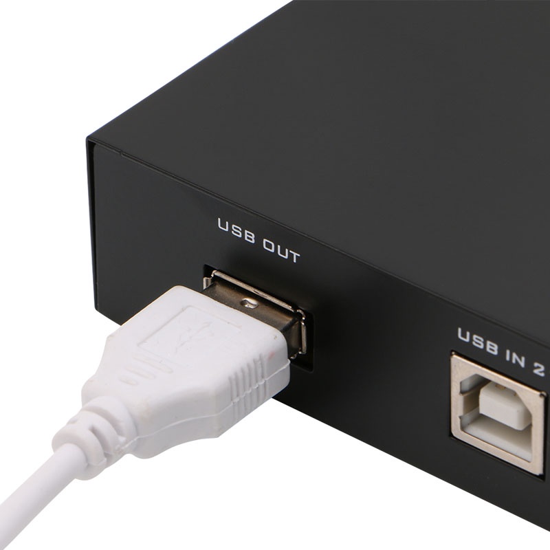 Btsg 2-Port USB2.0 Sharing Switcher Box USB HUB Adapter Untuk PC Scanner Printer