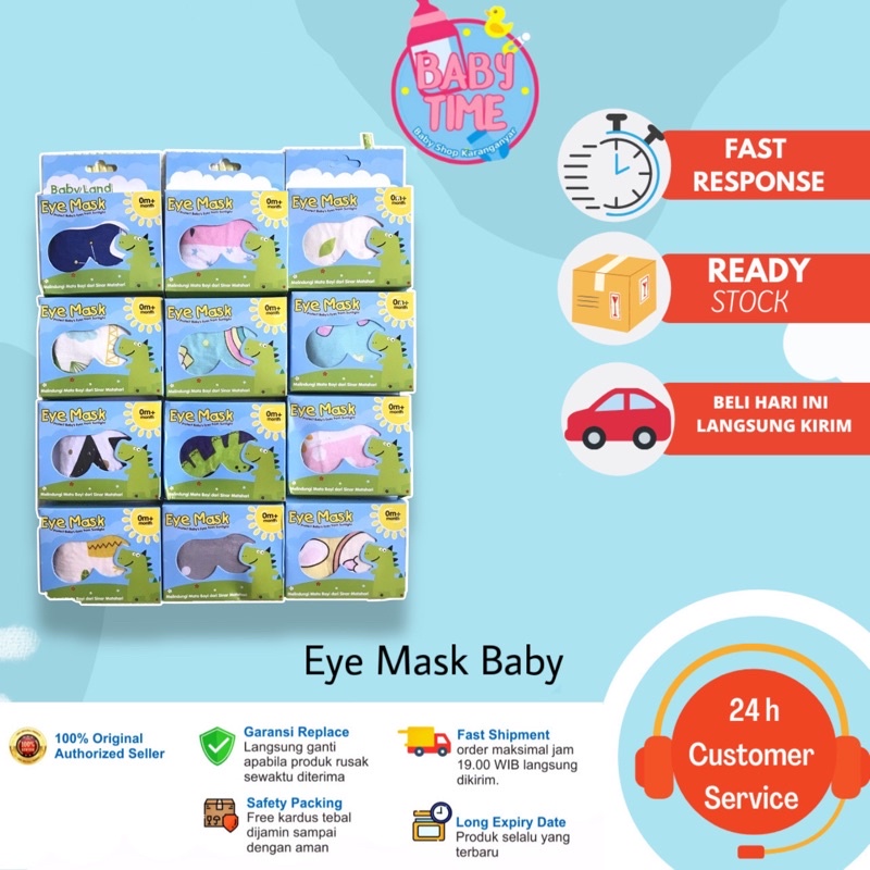 Kacamata Jemur Bayi / Penutup Mata Bayi / Eye Mask Baby | Newborn / Perlengkapan Bayi