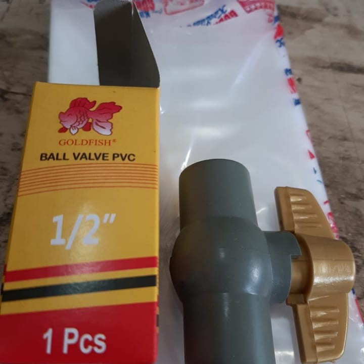 BALVALEP PVC POLOS 1/2&quot;/BALL VALVE PVC/STOP KRAN/STOP KRAN KERAN AIR TERMURAHHH BERKUALITAS/BALL VALVE//KATUP BOLA