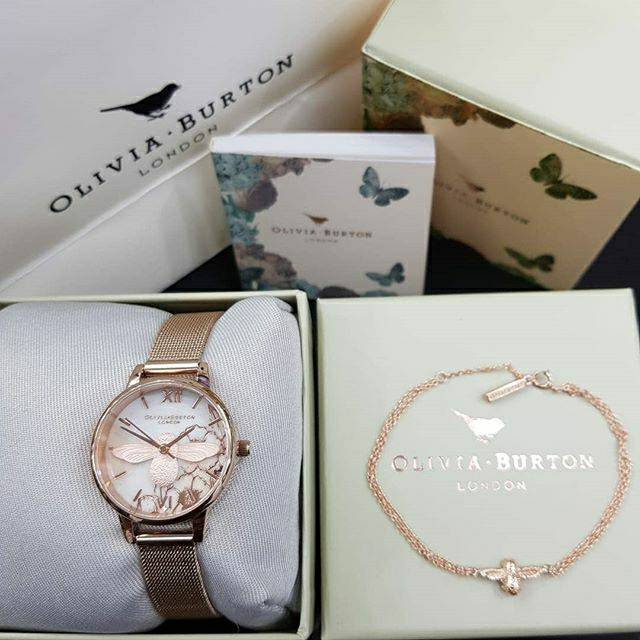Olivia Burton watch set bangle