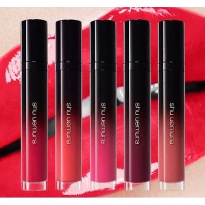 LIPSTIK SHU UEMURA LAQUE SUPREME ORIGINA PELEMBAB BIBIR LIP CREAM LIP GLOSS