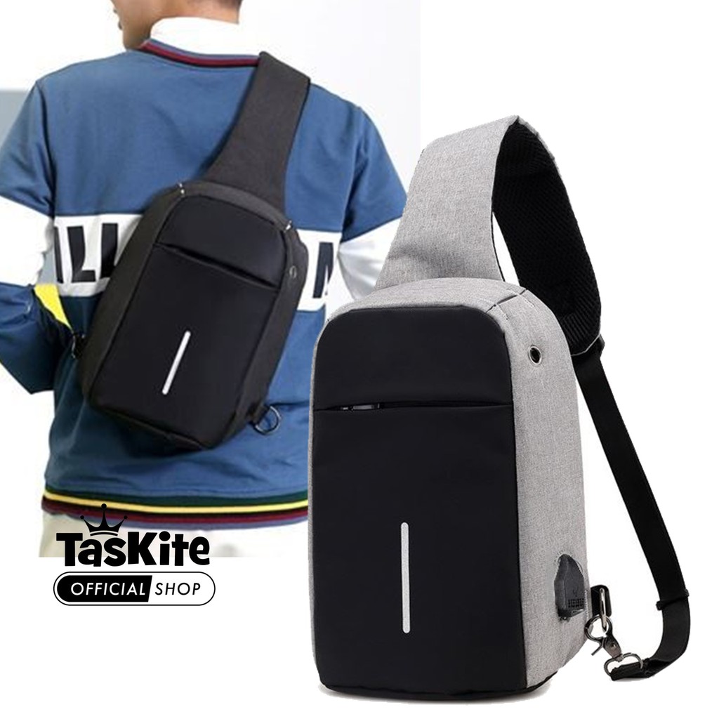 Tas Selempang USB Tas Selempang Pria