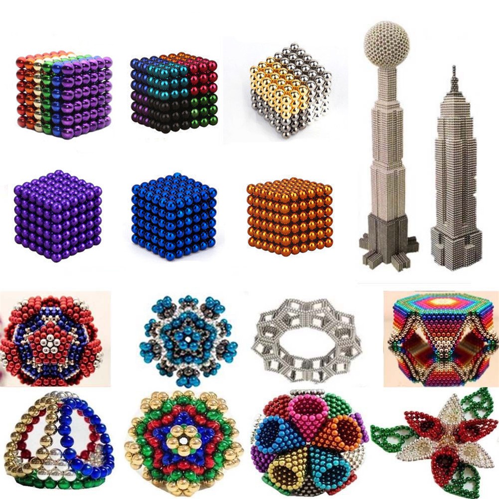 Mainan Bola Magnet ( 50PCS) Buckyballs Neocube Magnetic Balls Toys Warna Warni