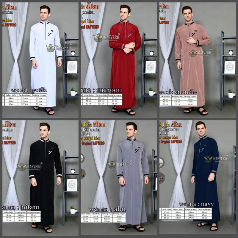 jubah gamis ALTAN -jubah gamis original Rafvero