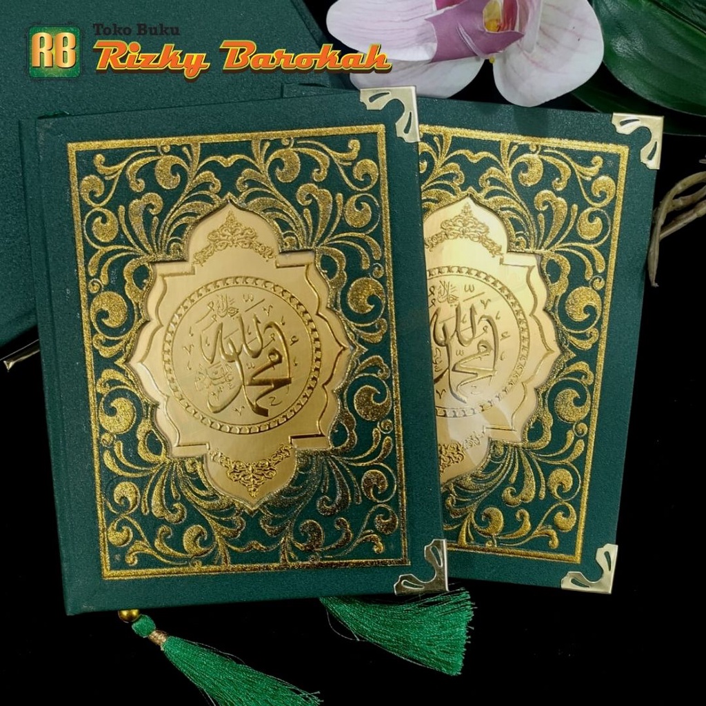 Cetak Buku Yasin Isi 128 Hal Cover Bahan Linen Embos Emas HardCover yasin hardcover, buku tahlil, bu