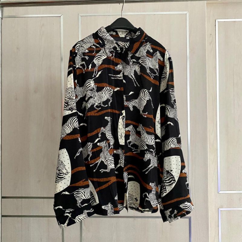 KEMEJA KATUN SILK PREMIUM MOTIF KUDA