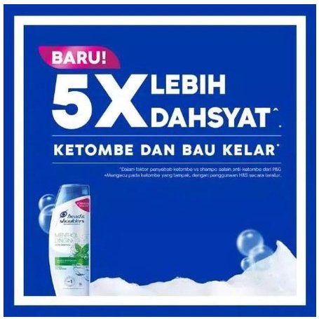 ^ KYRA ^ Head &amp; Shoulder Shampo Perawatan Rambut Sampo Lemon Segar Menthol Dingin Shampoo