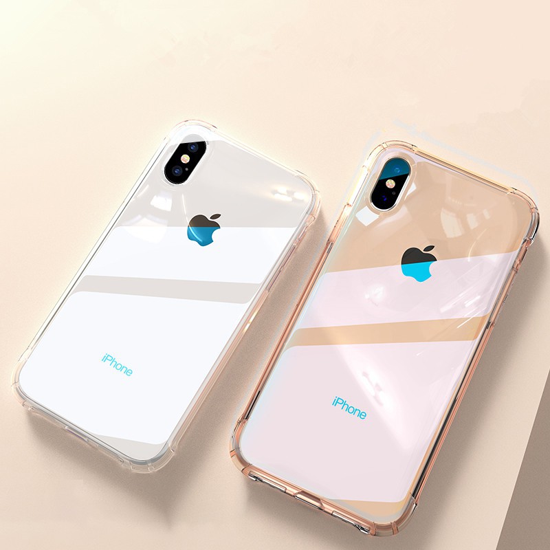 Casing IPhone 12 Pro max 11pro 11max XS Max X 6s XR 7 8 6 Plus Apple Cover Clear Airbag Case Lengan pelindung